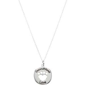  Heart U Back Unconditional Love Paw Necklace Jewelry