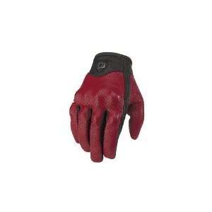  Icon Pursuit Motorcycle Gloves Red Medium M 3301 0234 Automotive