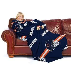  Chicago Bears NFL Adult Stripes Huddler Throw Blanket 