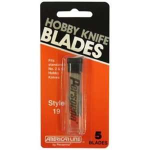  American Safety Razor #66 0519 5PK #19 Hobby Blade
