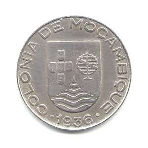   1936 Mozambique (Portuguese Colony) Escudo Coin KM#66 