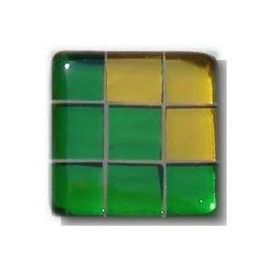   GYK BC85PC, Square 1 1/2 Length Glass Knob, 9 Tiles
