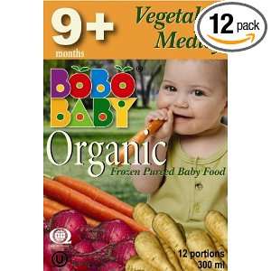 Bobobaby 9+ Months Vegetable Medley, 12 Servings, 10.15 Ounce Boxes 