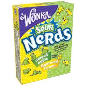  Wonka Sour Nerds Candy With Lemon & Apple Flavors   1.6 Oz 