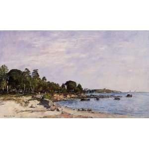   JuanlesPins the Bay and the Shore, By Boudin Eugène 