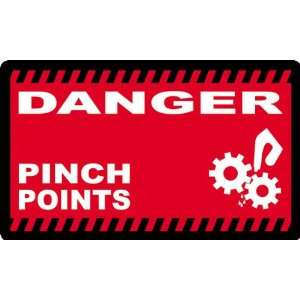  Danger Pinch Points Wall Sign Graphic Keep Safety Front 
