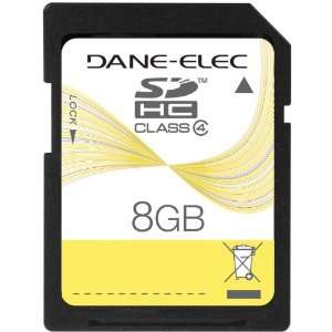  Dane Elec High Speed 8 GB SD Class 6 Flash Memory Card DA 