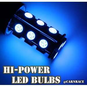   5008 Brake/signal Light Ba15s 180º LED Bulbs(18 smd) Blue Automotive