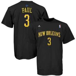  adidas New Orleans Hornets #3 Chris Paul Black Net Player 