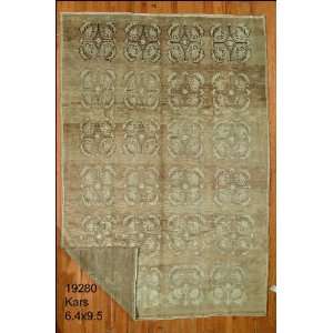  6x9 Hand Knotted Kars Turkey Rug   64x95