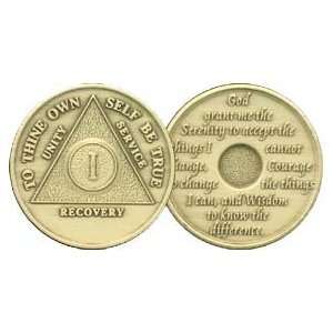   AA Birthday   Anniversary Recovery Medallion / Coin 