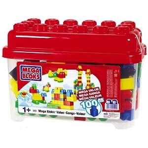  Mega Bloks Mega Value 100 Piece Building Set Ages 1+ Toys 