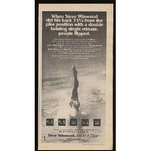   Of A Diver Promo Print Ad (Music Memorabilia) (11741)