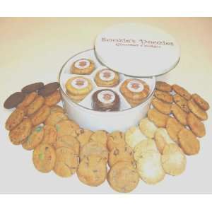 Soozies Doozies Gourmet Cookie Tin Gift. 42 Fresh Baked Cookies for 