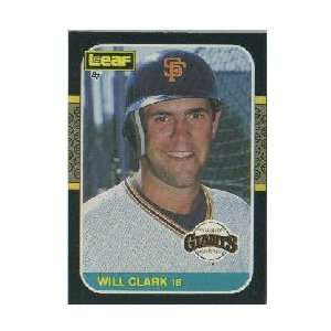  1987 Leaf/Donruss #144 Will Clark Rookie 