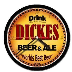  DICKES beer and ale cerveza wall clock 