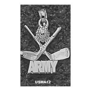  US Military Academy Army Clubs Pendant (Silver) Sports 