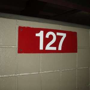  Giants Stadium 127 Section Signs Red/ White   Sports 