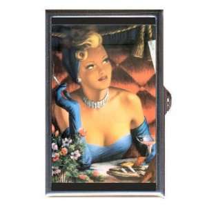  Buxom Pin Up Smokes and Drinks Coin, Mint or Pill Box 