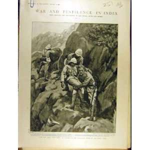  1898 India War Bazar Valley Soldier Tirah Expedition