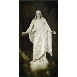 Christus Statue Vertical 18x6 Plaque   Framed Legacy Art 