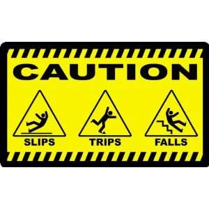 Caution Slip Trips and Falls Safety Anti Fatigue Mat Keep Safety Front 