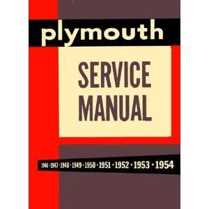  1946 1951 1952 1953 1954 PLYMOUTH Shop Service Manual 