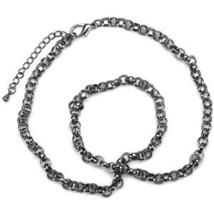  Blue Moon Angel Metal Necklace 18 Inch, 1/Pkg, Rolo, Black 