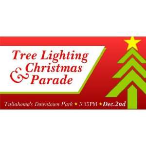 3x6 Vinyl Banner   Tree Lighting & Christmas Parade 