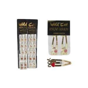  Gold Tone Hair Snapclip Case Pack 60   681563 Beauty