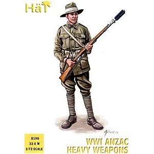  WWI ANZAC Heavy Weapons Soldiers (32 & 4 Heavy Guns) 1/72 