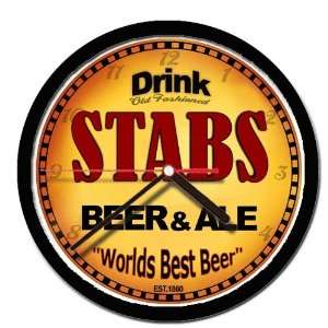  STABS beer and ale cerveza wall clock 