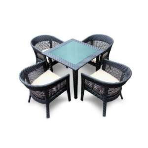  Crius 5 Piece Dining Set By Luxus Outdoor Patio Furniture 