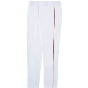  High Five Piped Double Knit Baseball Pants WHITE/SCARLET 