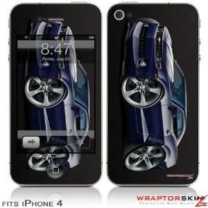 iPhone 4 Skin   2010 Camaro RS Blue Dark (DOES NOT fit newer iPhone 4S 