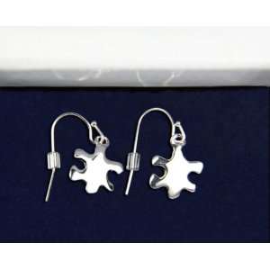  Autism Silver Puzzle Piece Earrings (18 Pairs) Everything 