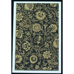  Cards And Envelopes Intricate Gold (Black BG. Pack of 5 