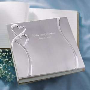  Exclusively Weddings Twin Hearts Wedding Guest Book 