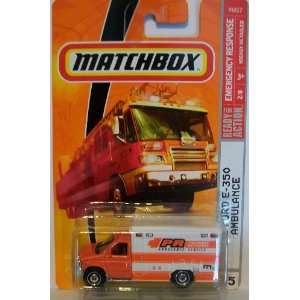  AMBULANCE Matchbox 2009 #55 08 Ford E 350 Ambulance 
