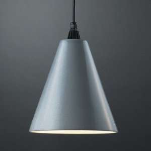 Radiance Cone Pendant Finish Tierra Red Slate, Cord Option White 