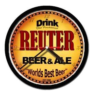  REUTER beer and ale cerveza wall clock 