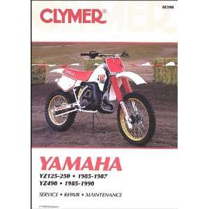  Yamaha YZ 125 250 490 85 90 Clymer Repair Manual 