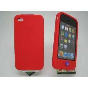 Red SwitchEasy Style Soft Silicone Case Cover for the Apple iPhone 4 