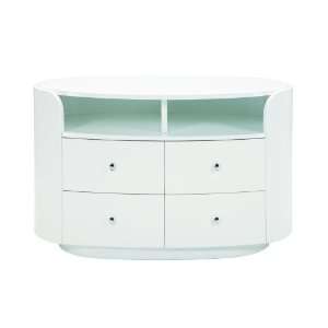  Global Furniture USA Entertainment TV Stand in White 