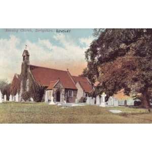  Pack of 8 Stickers English Church Derbyshire Rowsley 