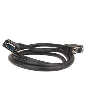  6 15 pin SVGA (M) to (M) Video Cable (Black) Electronics