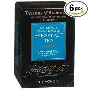Taylors of Harrogate, Black Tea, Decaffeinated Breakfast Tea, 20 Count 