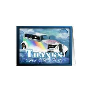  Thanks for the ride through space in a classic car Card 