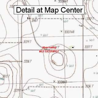  USGS Topographic Quadrangle Map   Abernathy, Texas (Folded 