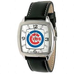  Chicago Cubs Retro Leather Watch